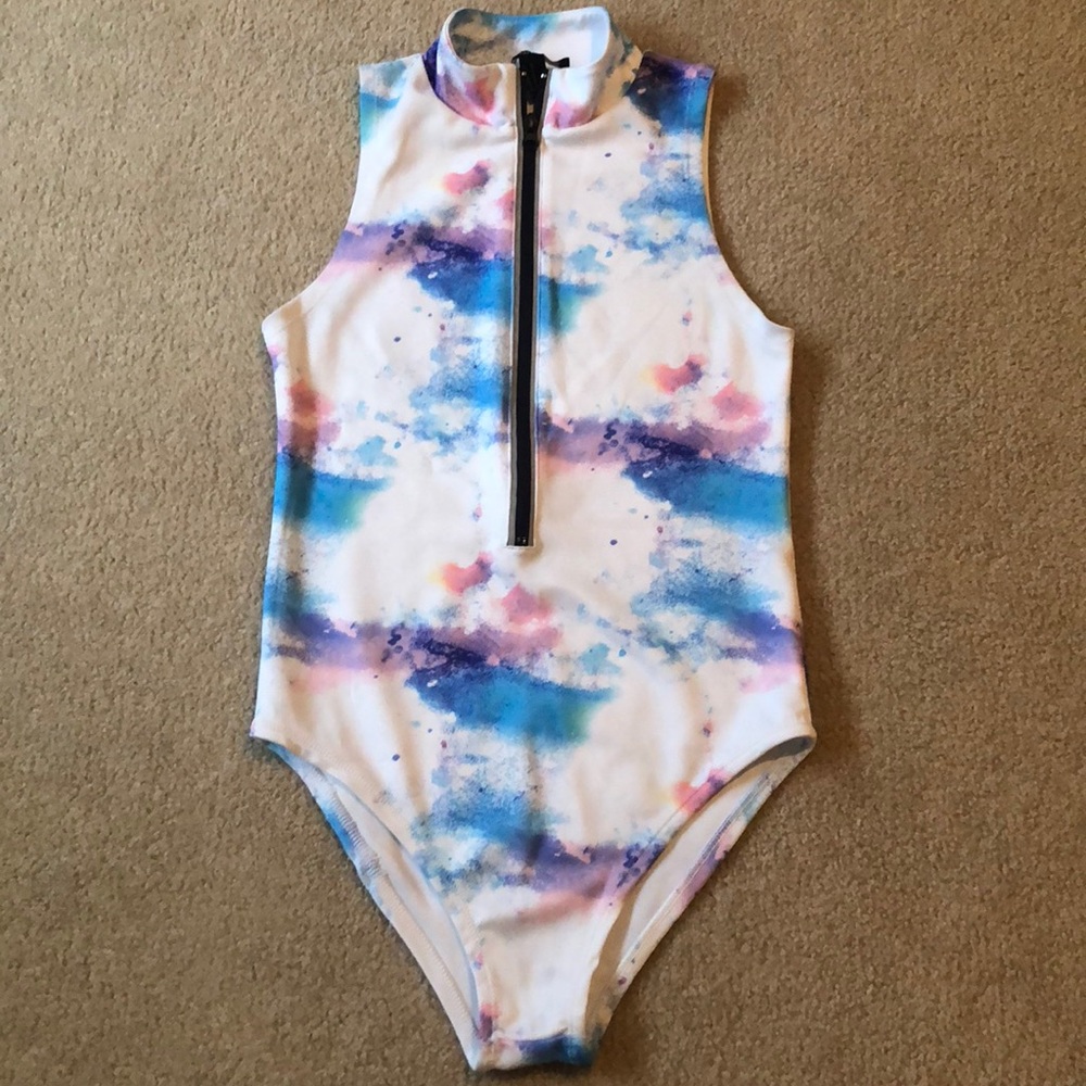 Tie dye bodysuit/bathing suit